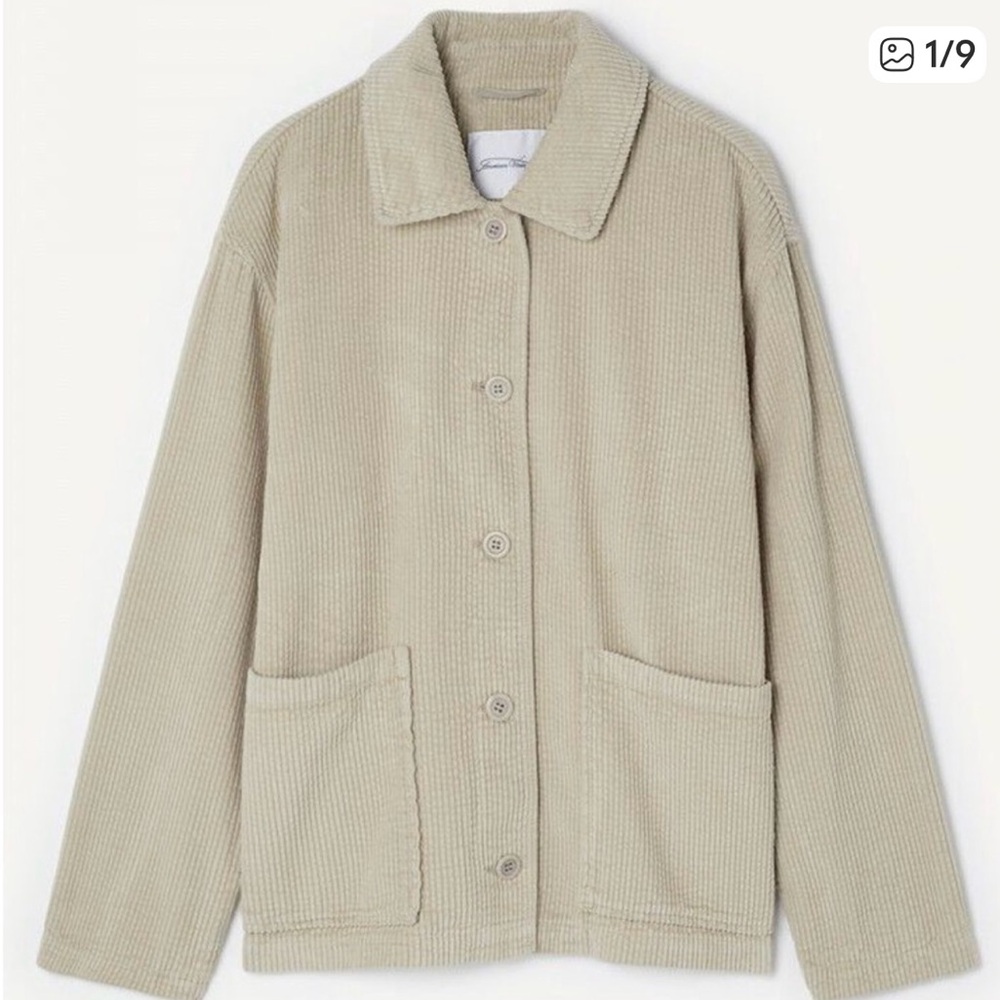 American Vintage shacket padow Light Tan Corduroy Jacket